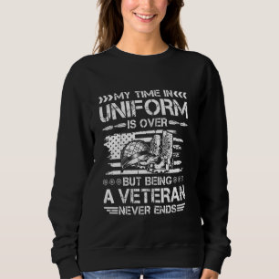 Mijn tijd in uniform is voorbij, maar het is een v trui