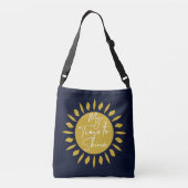 Mijn tijd om te schijnen, Sun Print Canvas tas (Achterkant)