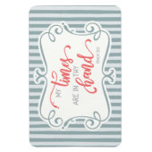 Mijn tijd zit in je hand; Psalm 31:15 Magneet (Verticaal)