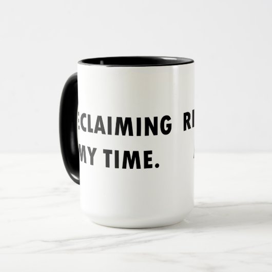 MIJN TIJDSMok HERSTELLEN Mok (Voorkant links)