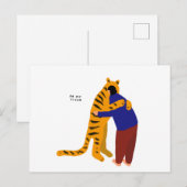 Mijn tijger aankondigingskaart (Voorkant / Achterkant)