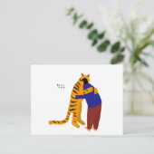 Mijn tijger aankondigingskaart (Staand voorkant)