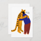 Mijn tijger bedankkaart (Voorkant / Achterkant)