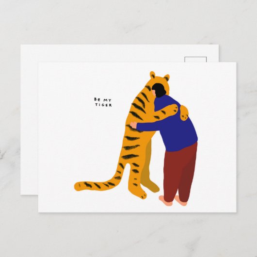 Mijn tijger briefkaart (Voorkant / Achterkant)