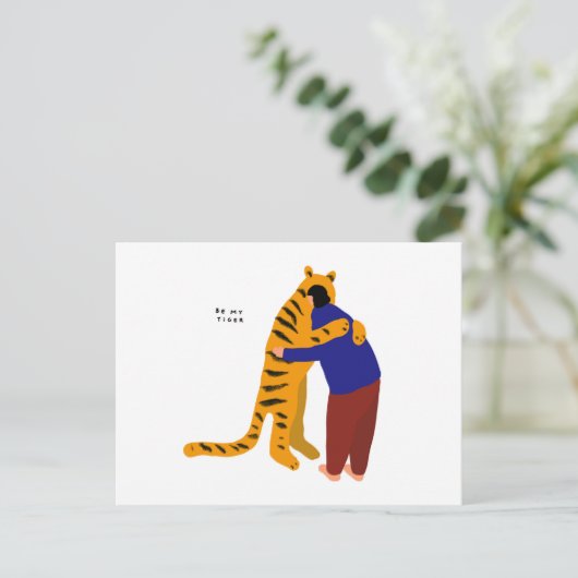 Mijn tijger briefkaart (Staand voorkant)
