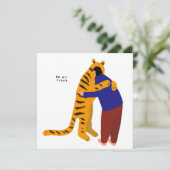Mijn tijger kaart (Staand voorkant)