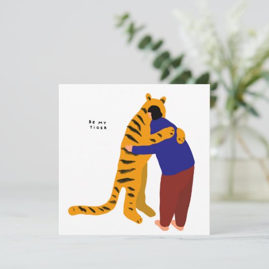 Mijn tijger kaart (Staand voorkant)