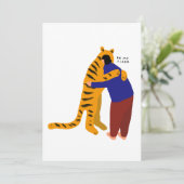 Mijn tijger kaart (Staand voorkant)