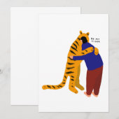 Mijn tijger kaart (Voorkant / Achterkant)