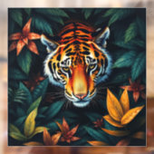 “Mijn Tijger” – Kleurrijk Tijgerportret Raamsticker (Vel 2)