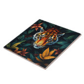 “Mijn Tijger” – Kleurrijk Tijgerportret Tegeltje (Zijkant)