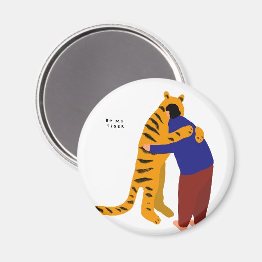 Mijn tijger magneet (Voorkant / Achterkant)