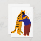 Mijn tijger RSVP kaartje (Voorkant / Achterkant)