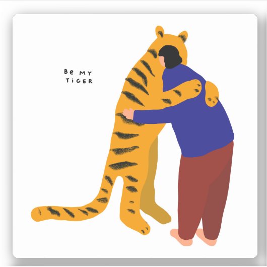 Mijn tijger sticker (Voorkant)