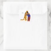 Mijn tijger vierkante sticker (Tas)
