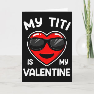 Mijn Titi Is Mijn Valentijnshart Sungles Jongen Me Kaart