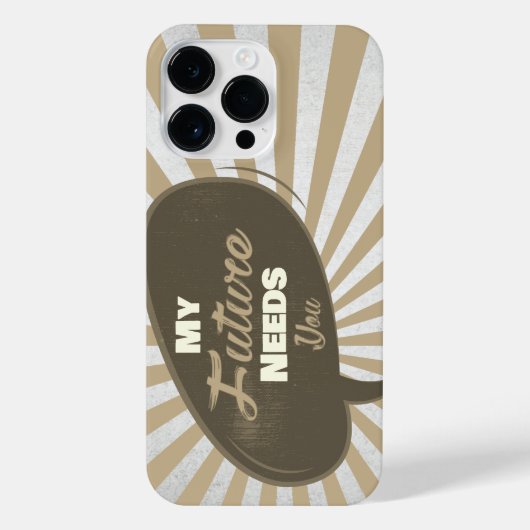 Mijn toekomst heeft jou nodig - Light  Edition iPhone Hoesje (Achterkant)