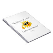 Mijn toekomst is zo helder, ik moet schaduwen draa notitieboek (Rechterzijde)