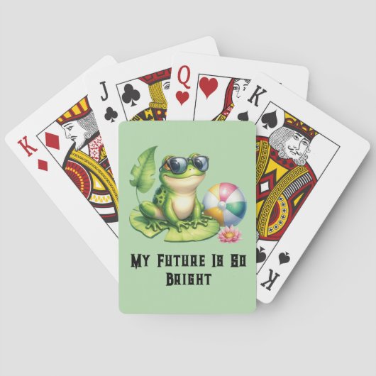 Mijn toekomst is zo helder pokerkaarten (Achterkant)