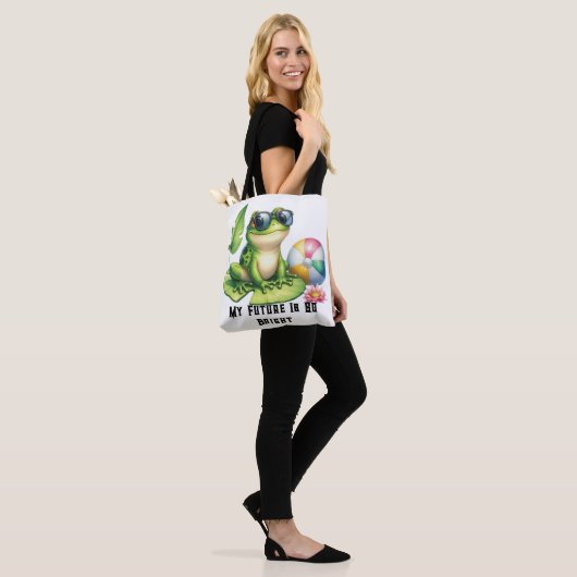 Mijn toekomst is zo helder tote bag (Op model)
