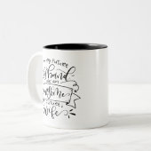 Mijn toekomstige man heeft... tweekleurige koffiemok (Voorkant links)