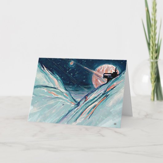 Mijn toekomstige thuis in de ruimte bedankkaart (Voorkant)