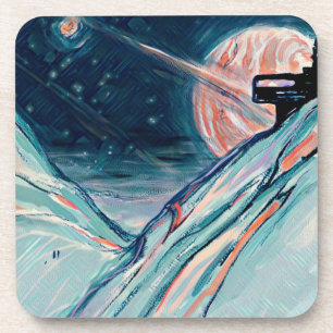 Mijn toekomstige thuis in de ruimte bier onderzetter