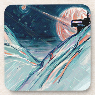 Mijn toekomstige thuis in de ruimte bier onderzetter