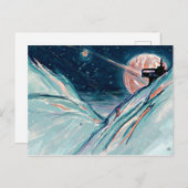 Mijn toekomstige thuis in de ruimte briefkaart (Voorkant / Achterkant)