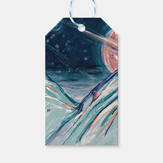 Mijn toekomstige thuis in de ruimte cadeaulabel (Voorkant)