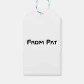 Mijn toekomstige thuis in de ruimte cadeaulabel (Achterkant)