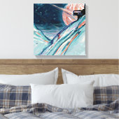 Mijn toekomstige thuis in de ruimte canvas afdruk (Insitu (Slaapkamer))