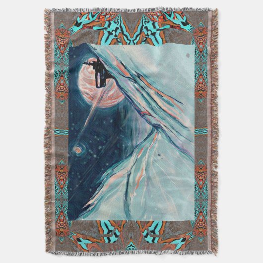 Mijn toekomstige thuis in de ruimte deken (Voorkant Verticaal)