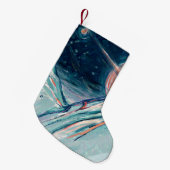 Mijn toekomstige thuis in de ruimte kleine kerstsok (Voorkant (Hangend))