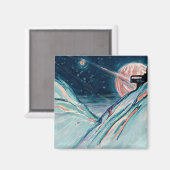 Mijn toekomstige thuis in de ruimte magneet (Voorkant / Achterkant)