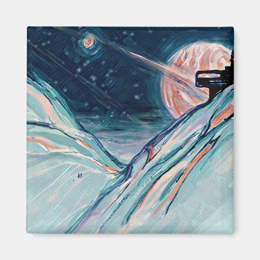 Mijn toekomstige thuis in de ruimte magneet (Voorkant)