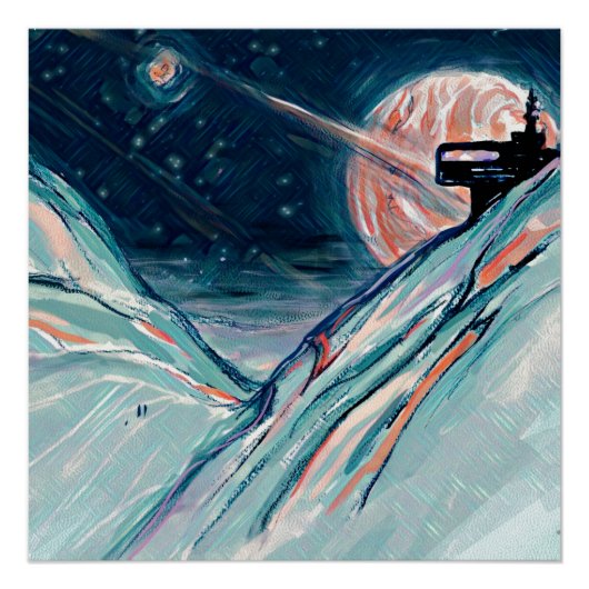 Mijn toekomstige thuis in de ruimte perfect poster (Voorkant)