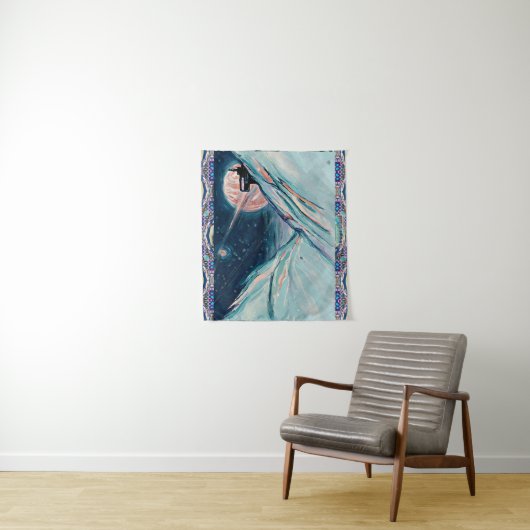 Mijn toekomstige thuis in de ruimte wandkleed (In situ)