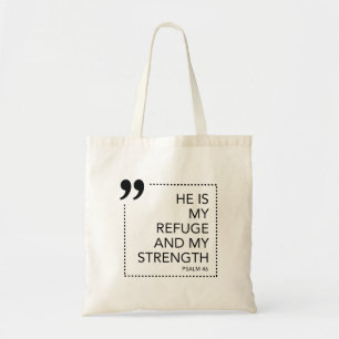 Mijn toevlucht en kracht Mere Christianity Quotes Tote Bag