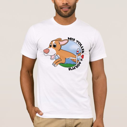 Mijn tolk houdt van Agility Tee Shirt (Voorkant)