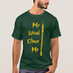 Mijn toverstaf koos mij Hobo-muziek met hobo-cadea T-shirt