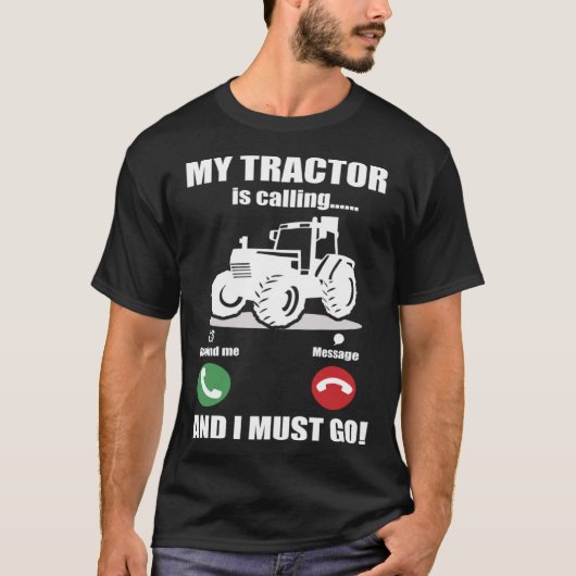 Mijn Tractor belt T-shirt (Voorkant)