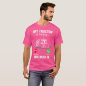 Mijn Tractor Roept En Ik Moet Gaan T-shirt (Voorkant volledig)