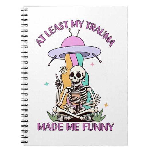 Mijn trauma maakte me tenminste grappig notitieboek (Voorkant)