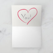 Mijn Treasure Valentijnsdag Kaart (Binnen)