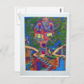 Mijn Treehouse 132 van Piliero Briefkaart (Voorkant / Achterkant)