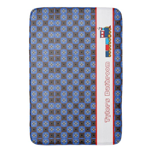 Mijn trein badmat (Voorkant Verticaal)