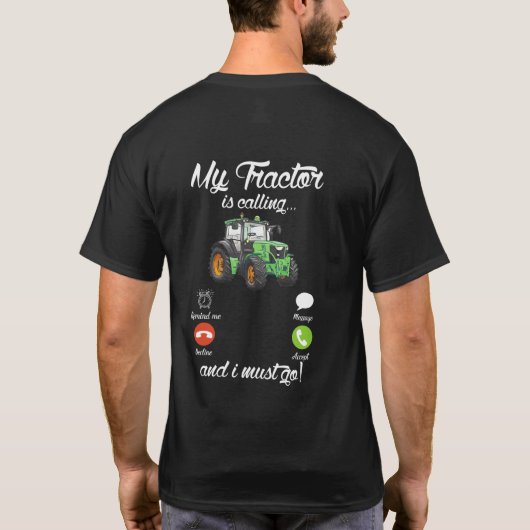 Mijn trekker roept en ik moet het omvergooien van  t-shirt (Achterkant)