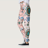 Mijn Tribale Kokopelli Blackjack-ontwerp Leggings (Links)
