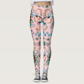 Mijn Tribale Kokopelli Blackjack-ontwerp Leggings (Voorkant)